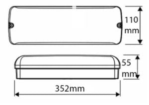 LED Portiek Armatuur 4W 4000K Doorzichtige Kap IP65 bij Proledpartners®