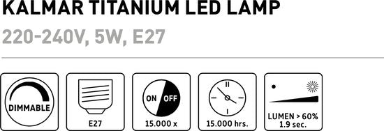 Calex Lichtbron E27 XXL - Glas - Grijs - 20 x 27 x 20 cm (BxHxD)