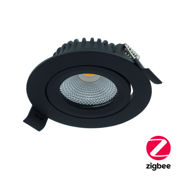 LED INBOUWSPOT   SLIM-FIT  5W  ZIGBEE3.0  RGB+CCT  ZWART Proledpartners®