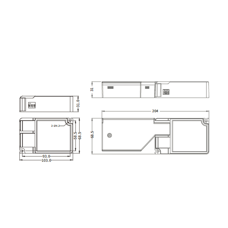 DALI DRIVER  BOKE  6-42V  450-1100mA