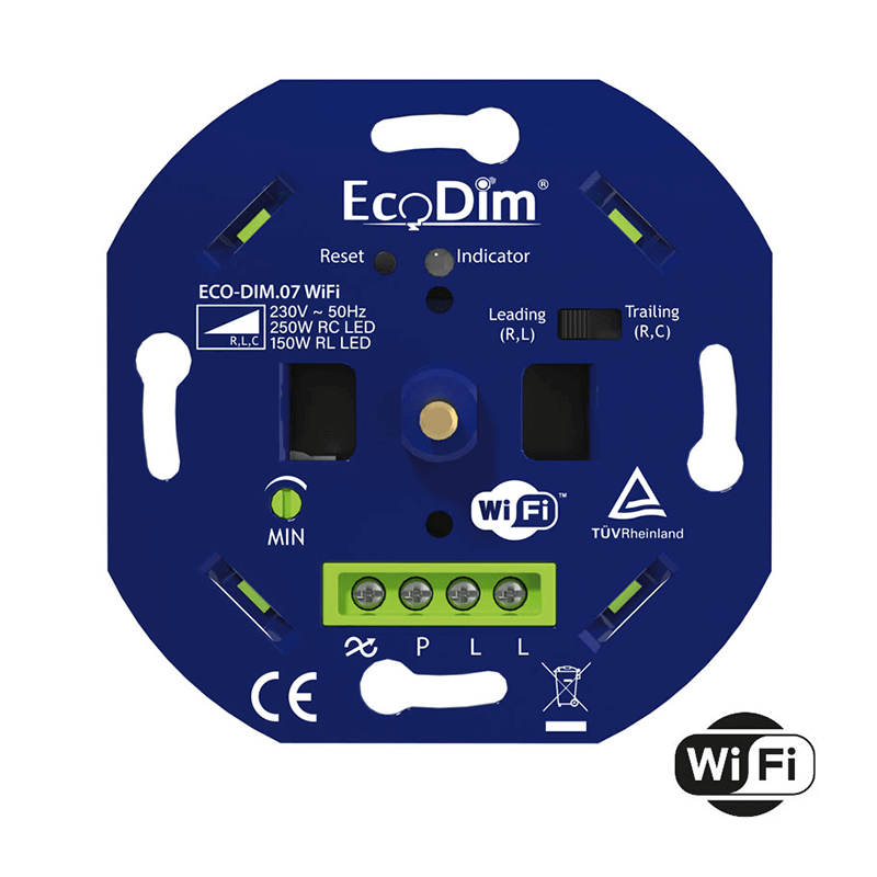 Led dimmer WiFi  Druk/draai  0-250W (RLC)ECO-DIM.07-WIFI