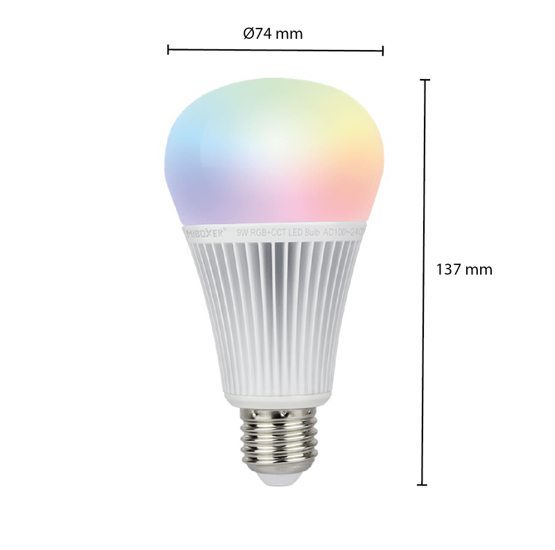 MI-LIGHT LED LAMP E27 9W RGB+CCT