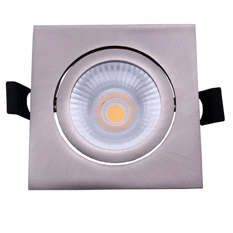 Proledpartners® LED Inbouwspot Zaagmaat Ø75-81mm 6W Diepte 26 mm DIM Zilver 2700K