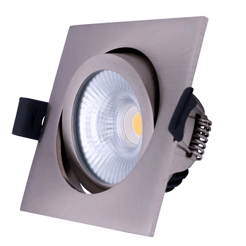 Proledpartners® LED Inbouwspot Zaagmaat Ø75-81mm 6W Diepte 26 mm DIM Zilver 2700K