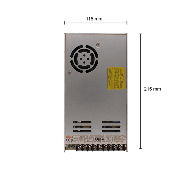 MeanWell 12V Driver IP20 350W - Robuust vermogen voor binnenverlichtingsoplossingen