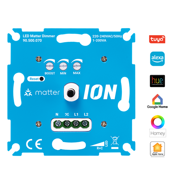 MATTER TRIAC LED DIMMER  0.3-200 Watt  ION INDUSTRIES