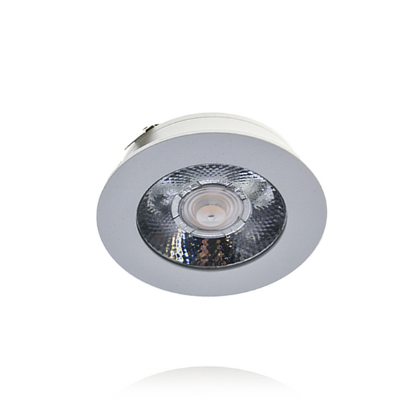 LED MEUBELSPOT 3W  12V(DC)  IP44 WIT  14mm hoog  2700K PROLEDPARTNERS®