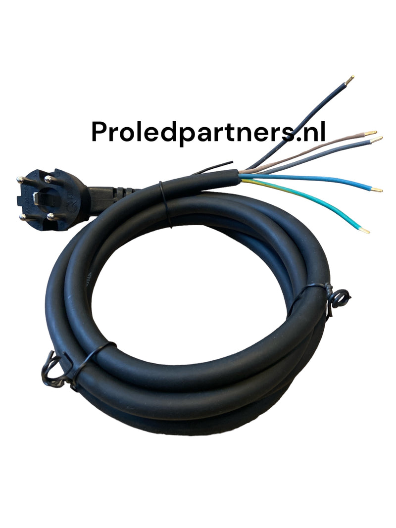 Proledpartners: Krachtige Perilex Aansluitkabel 5x1.5mm (1,5 meter) - Geschikt voor zowel 2 Fase als 3 Fase Aansluitingen - H07 RN-F (Neopreen) - Tijdelijke Actie