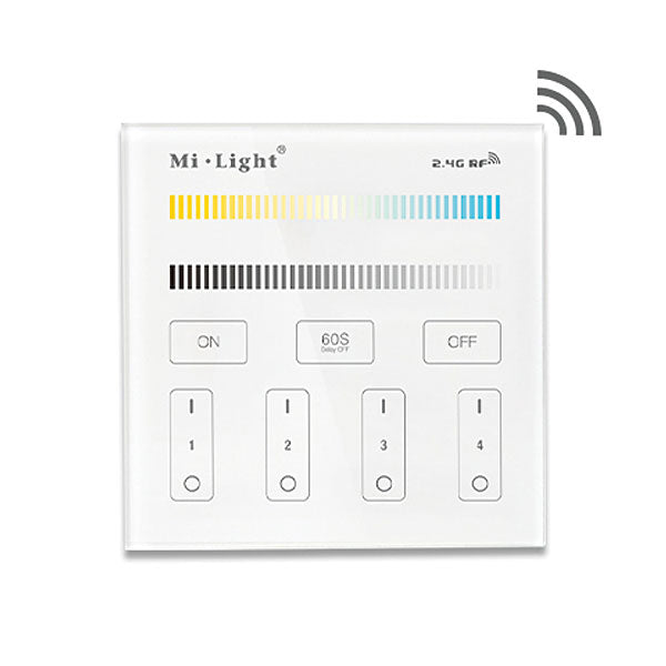 MI-LIGHT 4-Zone Dual White Touch PanelPL-ST-B200Maximaal 4 Zones instelbaar Dual White