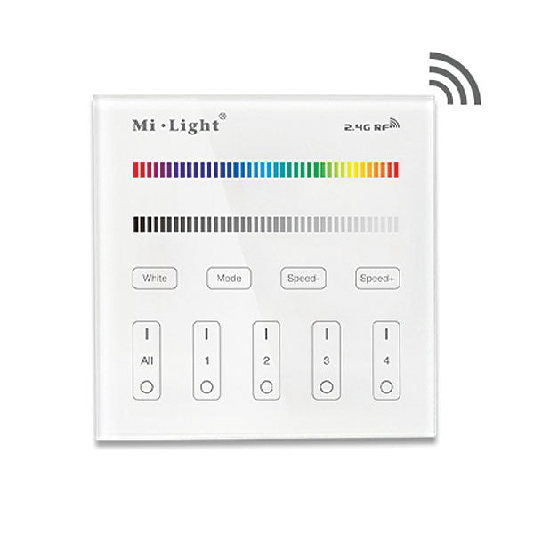 MI-LIGHT 4-Zone RGB/RGBW Touch Panel PL-ST-B300