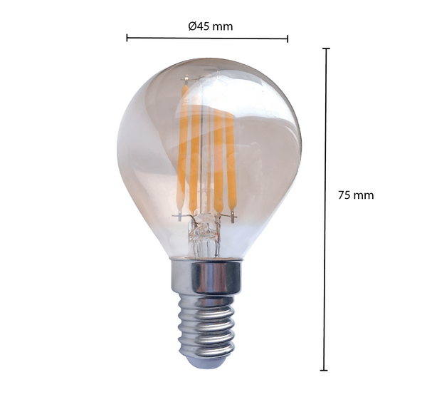 LED FILAMENT E14 AMBER 1.6W  €2.20 incl btw