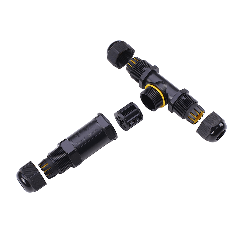 5 PIN WATERPROOF T-CONNECTOR IP68 8-12MM Proledpartners