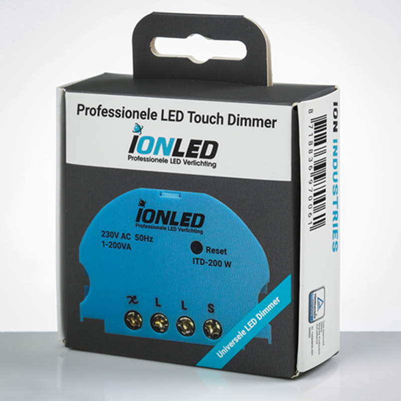 TOUCH LED DIMMER | 0.3-200 WATT | ION INDUSTRIES  €29.95 incl btw