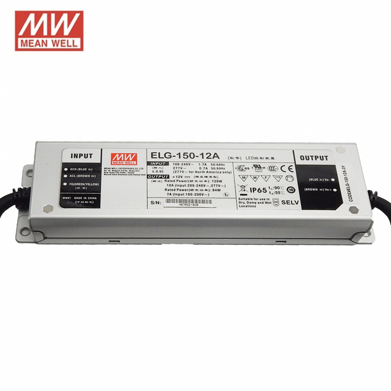 12V MEANWELL DRIVER IP65 120W incl btw €44.00