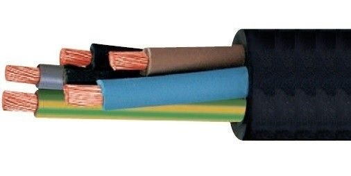 Rubber kabel Type H07RN-F (neopreen)5 x 1,5 mm2 100 meter