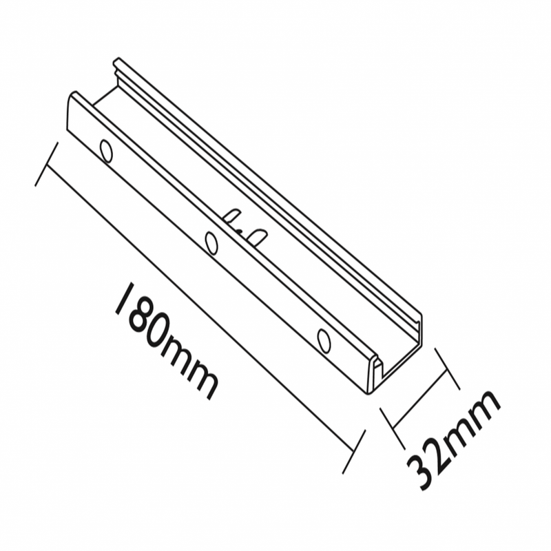 PROLEDPARTNERS® OPHANGSYSTEEM 18CM ZWART