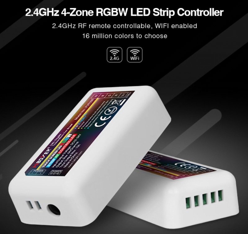 MI-LIGHT 4 ZONE RGB+W STRIP CONTROLLER      €12.95 incl