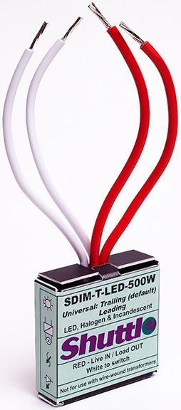 SHUTTLE Dimmodule voor halogeen en LED-lampen 500W TIP!